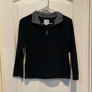 Children’s Place Boys 1/4 Zip Pullover, Size Medium (7-8), Black